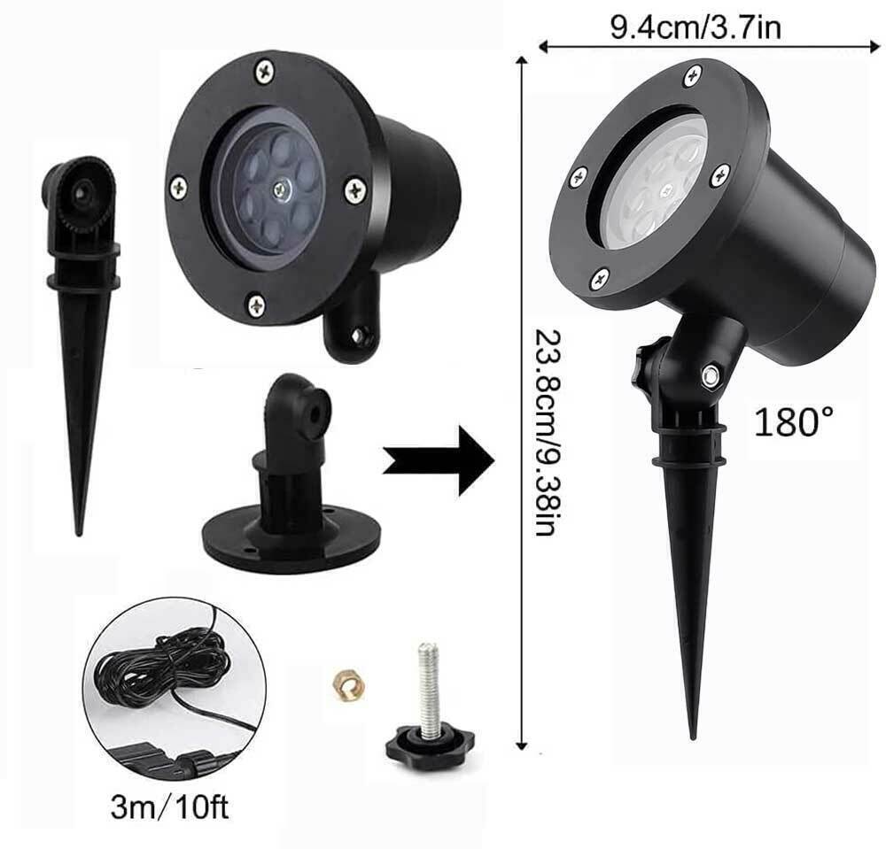 Proyector Navideño LED de 48 Patrones – Iluminación Exterior Premium | Envío Rápido desde USA