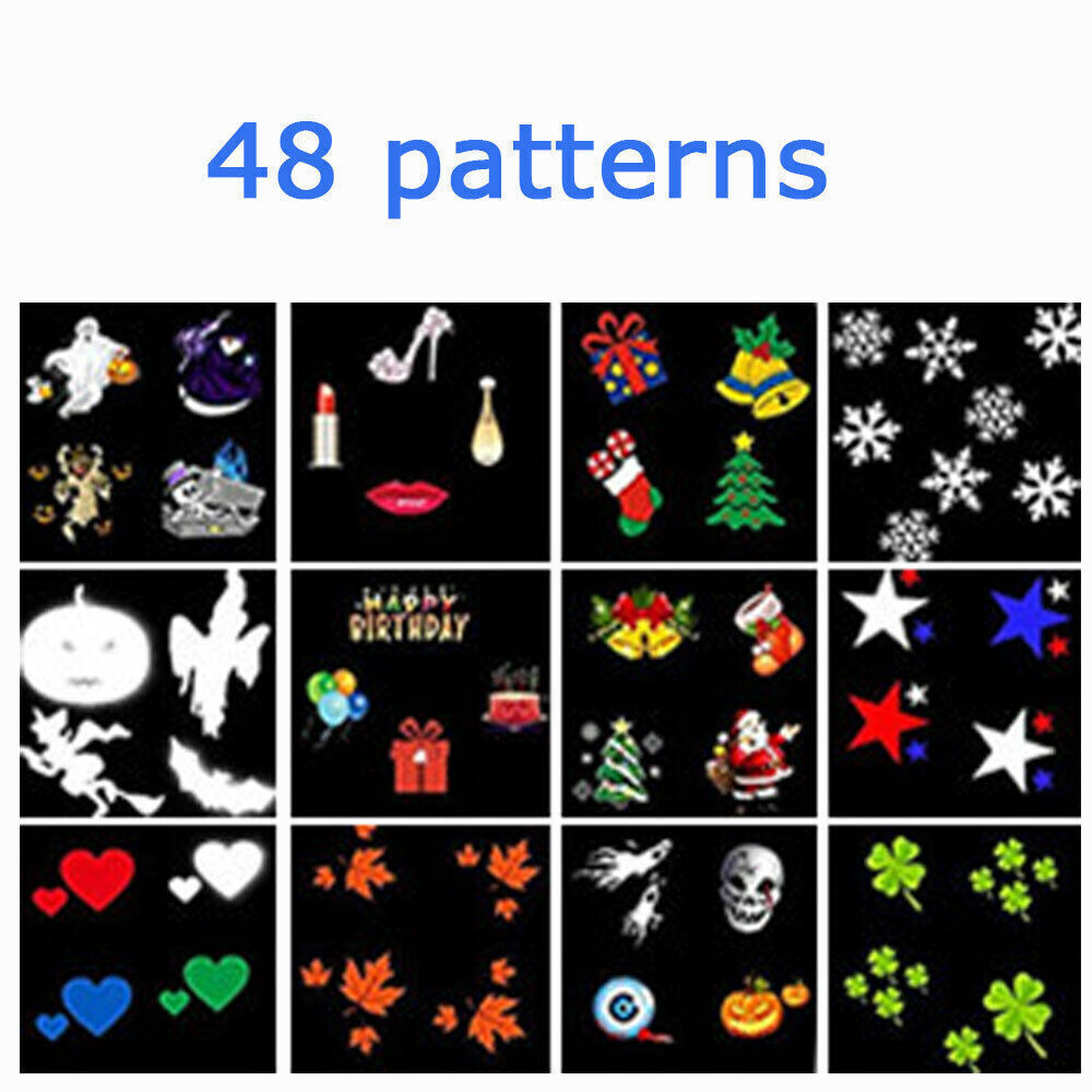 Proyector Navideño LED de 48 Patrones – Iluminación Exterior Premium | Envío Rápido desde USA