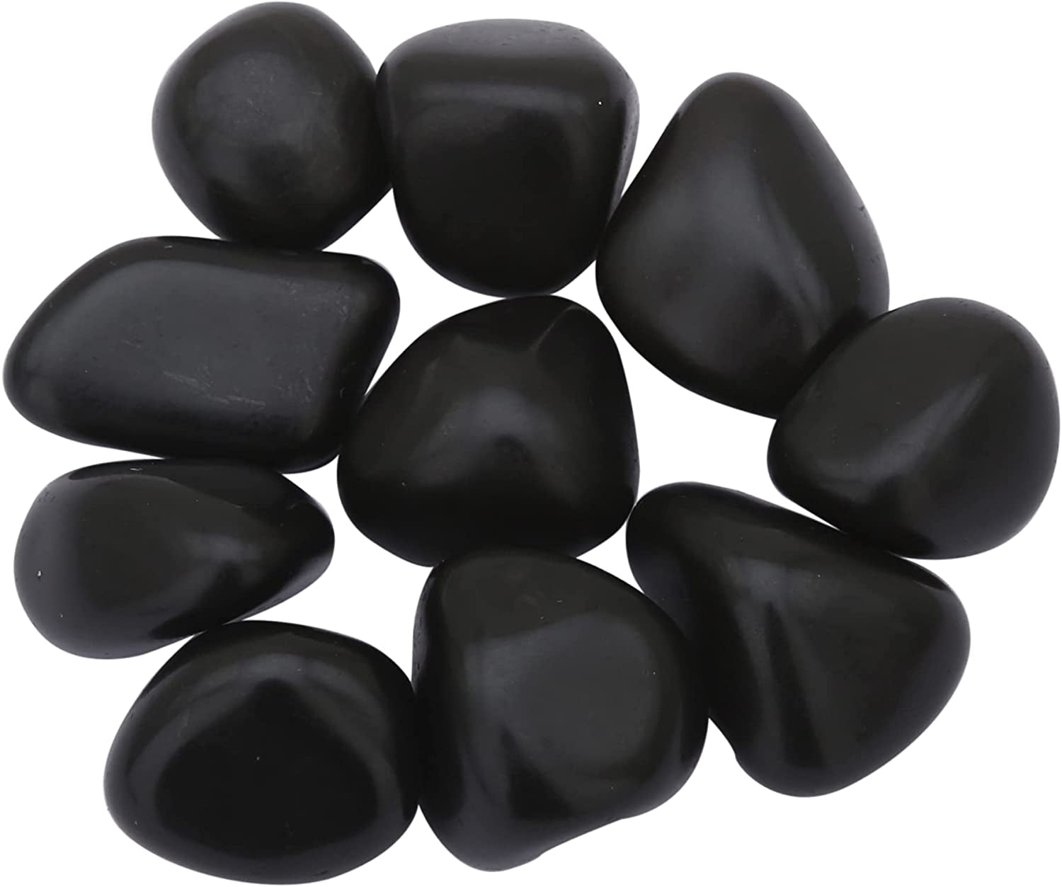 Real Crystals and Healing Stones - Healing Crystals for Beginners- Healing Stones Tumbled Crystals for Witchcraft (3, Black Onyx)